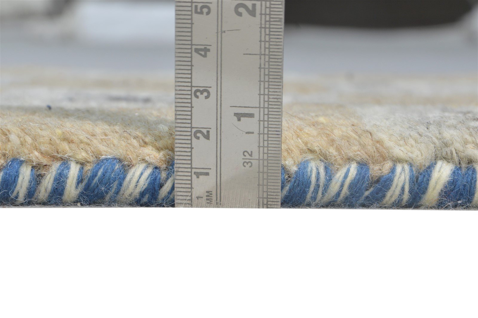 Beige Wool Rug 2' X 2' Southwestern Hand Knotted Gabbeh Tribal Small Carpet   7865102893205
