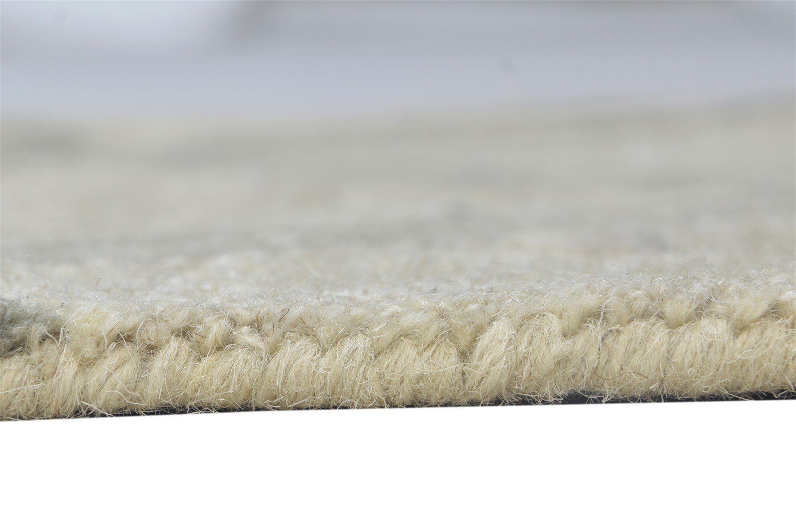 Beige Wool Rug 2' X 3' Modern Hand Tufted Moroccan Trellis Small Carpet   7864136532117