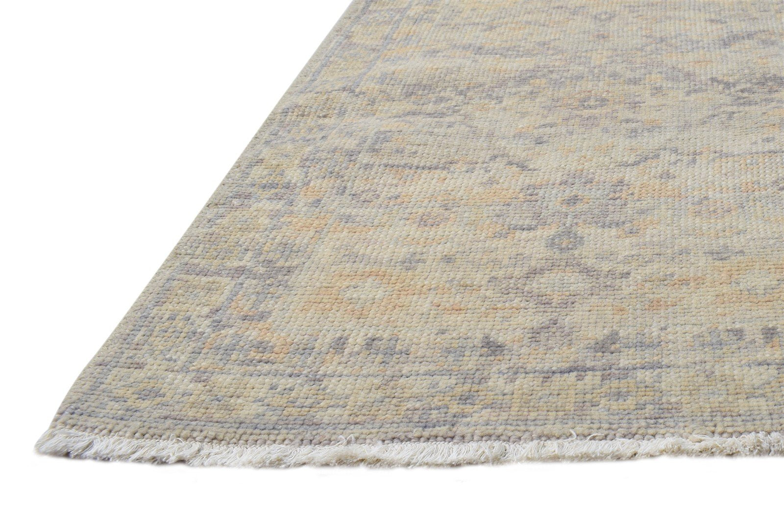 Beige Wool Rug 2' X 3' Persian Hand Knotted Khotan Oriental Small Carpet   7865143754901
