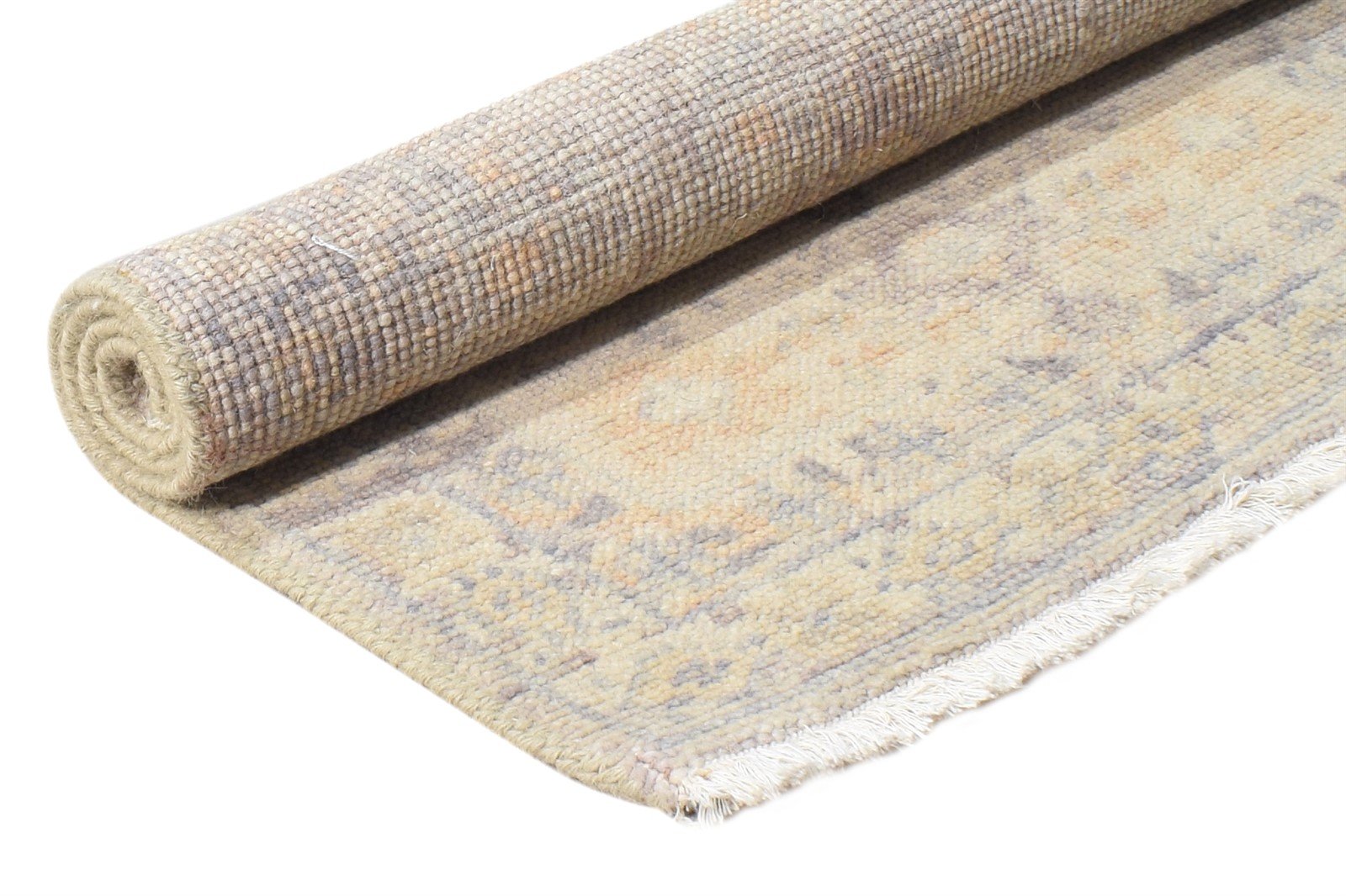 Beige Wool Rug 2' X 3' Persian Hand Knotted Khotan Oriental Small Carpet   7865143754901