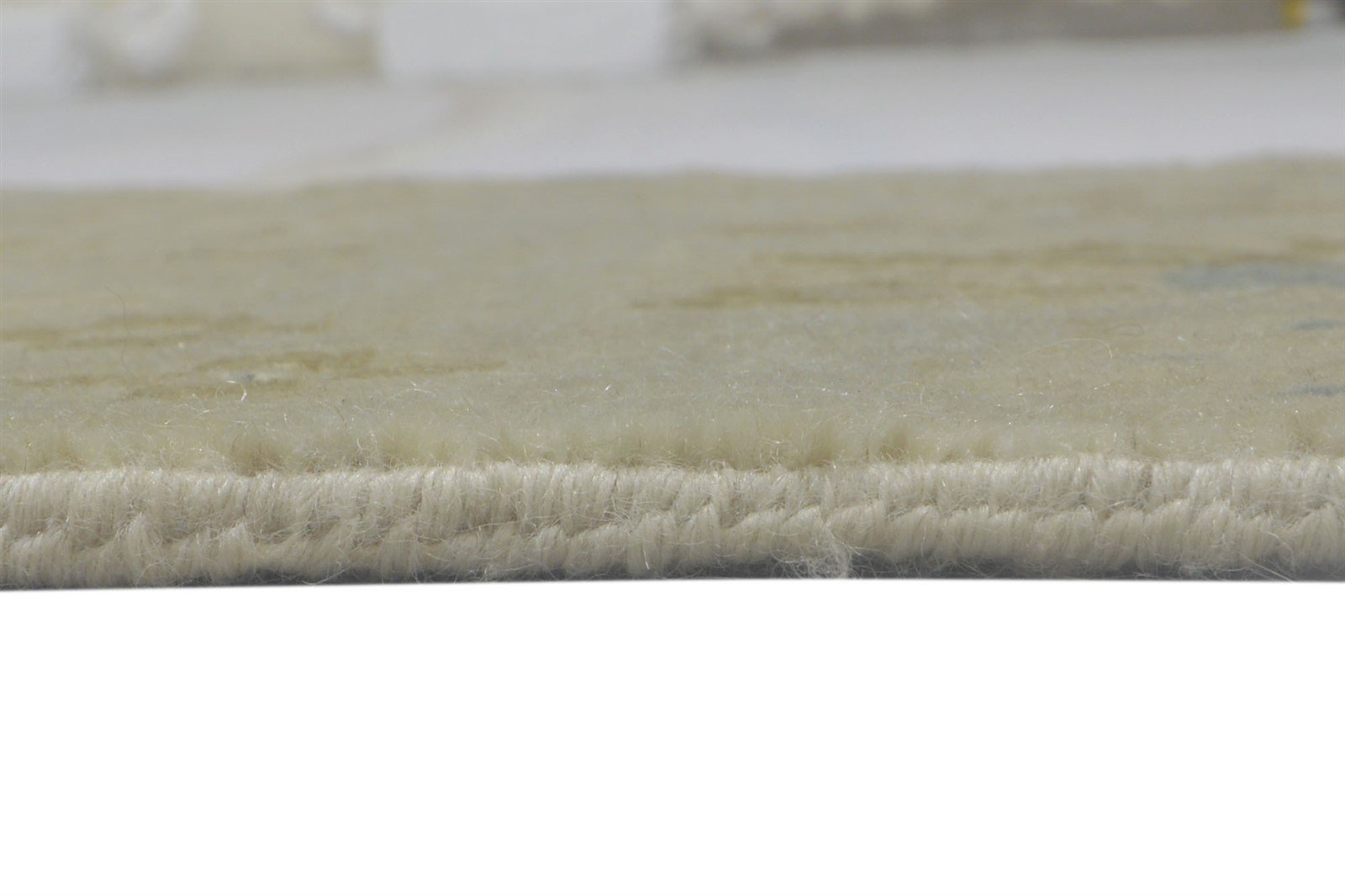 Beige Wool Rug 2' X 3' Persian Hand Knotted Oushak Oriental Small Carpet   7864085840021