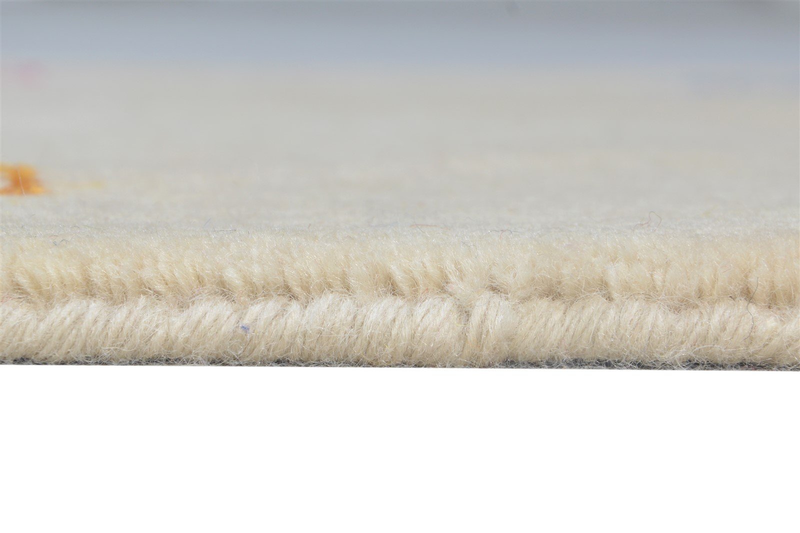 Beige Wool Rug 2' X 3' Southwestern Hand Knotted American Tribal Small Carpet   7865064849557