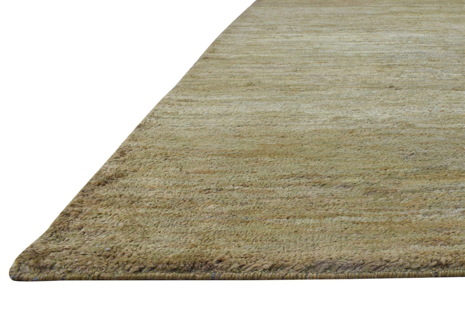 Beige Wool Rug 5' X 11' Modern Hand Woven Scandinavian Solid Room Size Carpet   7864786976917