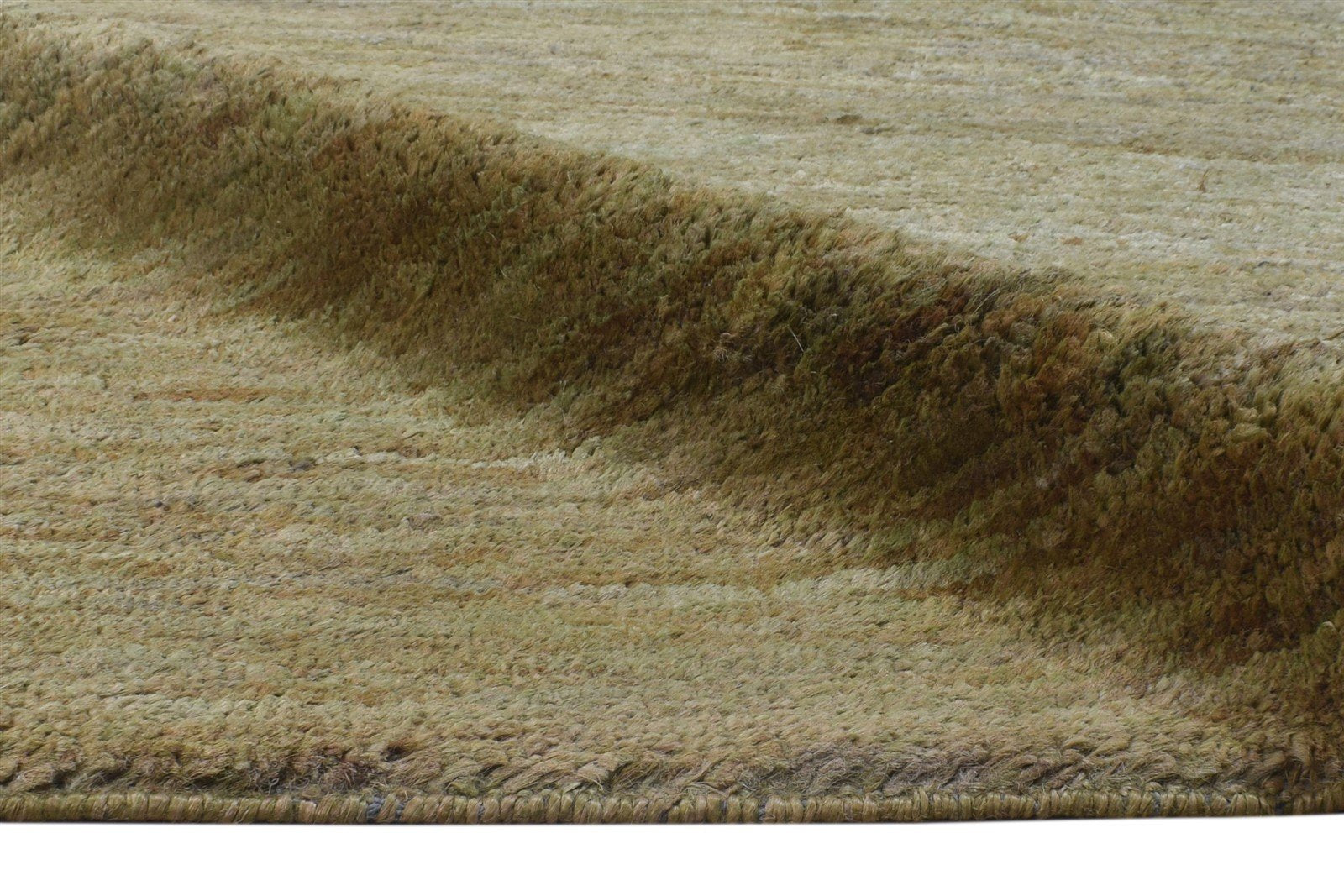 Beige Wool Rug 5' X 11' Modern Hand Woven Scandinavian Solid Room Size Carpet   7864786976917