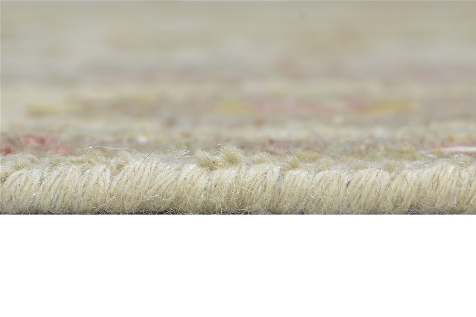 Beige Wool Rug 8' X 8' Persian Hand Knotted Kashan Oriental Large Carpet   7864910446741