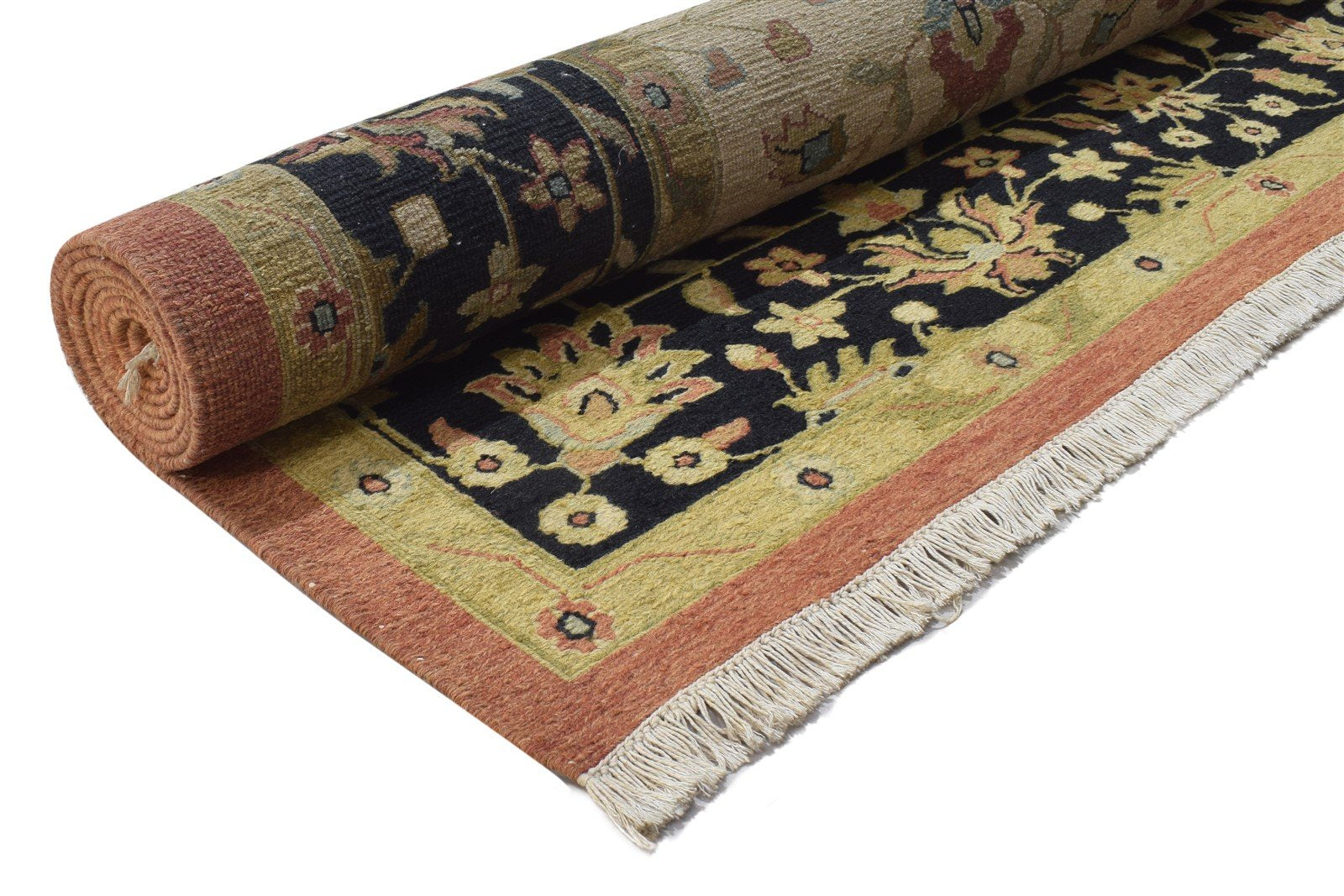 Beige Wool Rug 9' X 11' Persian Hand Knotted Kashan Oriental Large Carpet   7864102584469