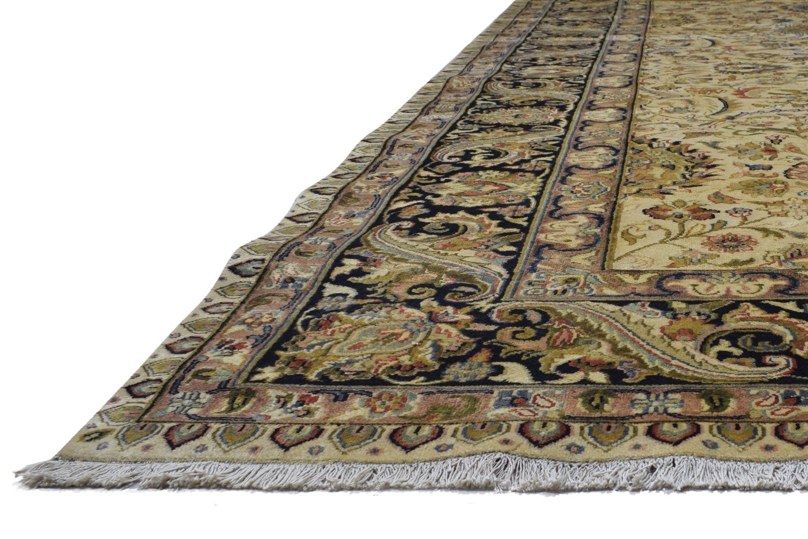 Beige Wool Rug 9' X 12' Persian Hand Knotted Bijar Oriental Large Carpet   7864173166741