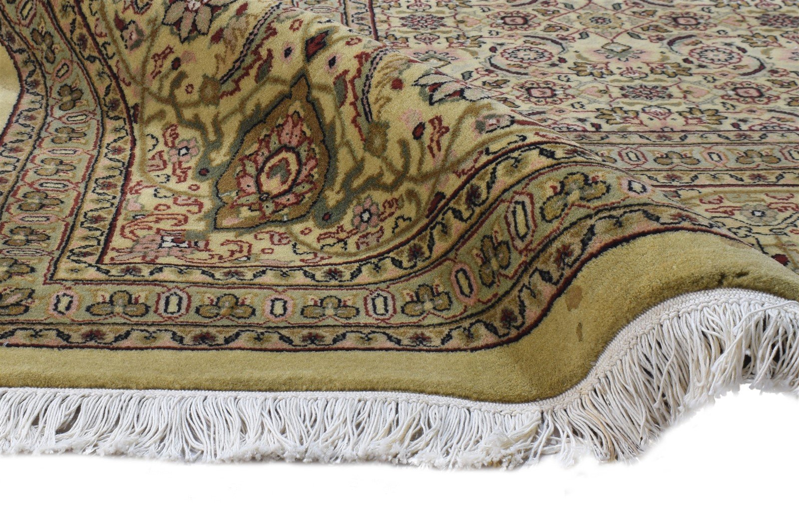 Beige Wool Rug 9' X 12' Persian Hand Knotted Tabriz Oriental Extra Large Carpet   7864676581525