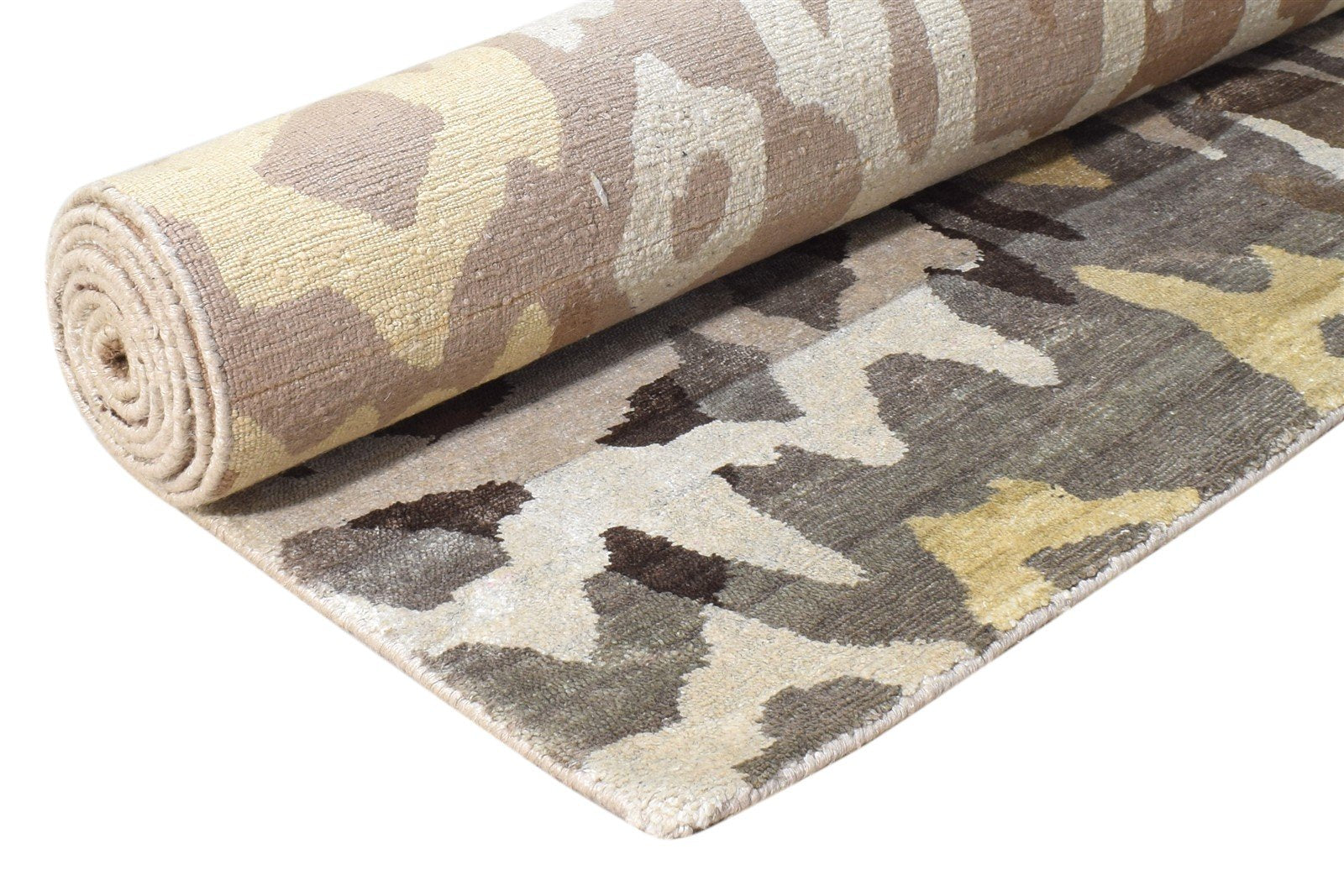 Bethanne Silk Grey Rug 6X9 Modern Hand Knotted Scandinavian Abstract   7865067110549