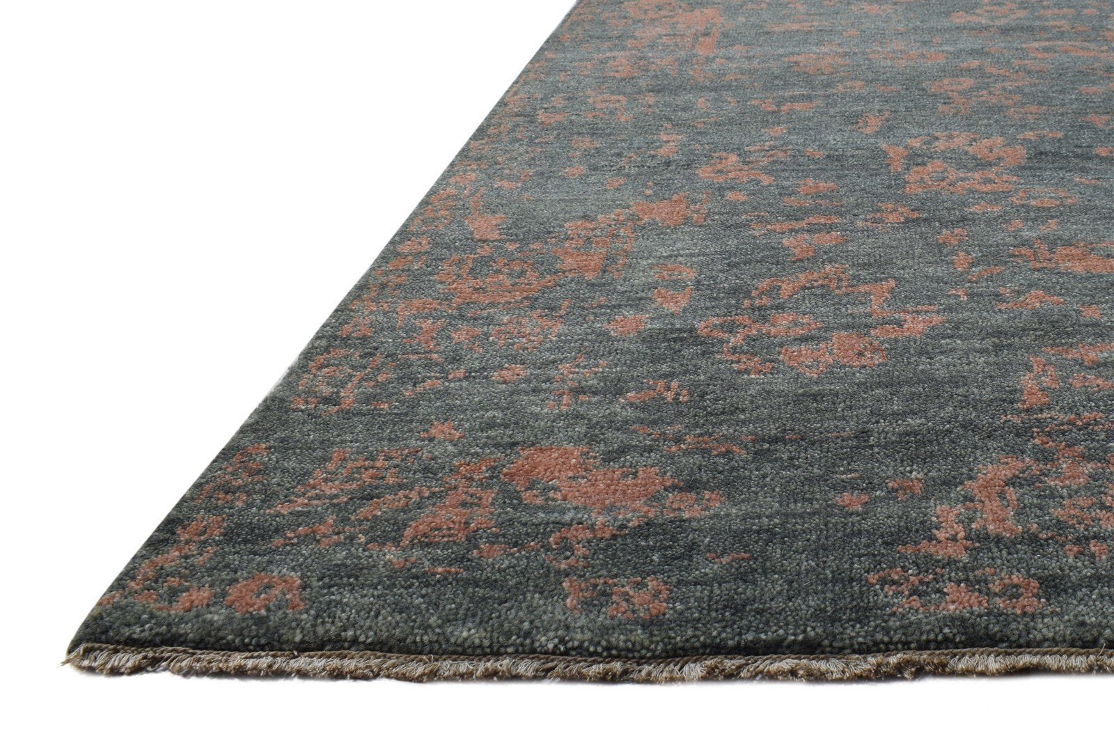 Marnie Black Wool Rug 6' X 8' Modern Hand Knotted American Abstract   7865206964373