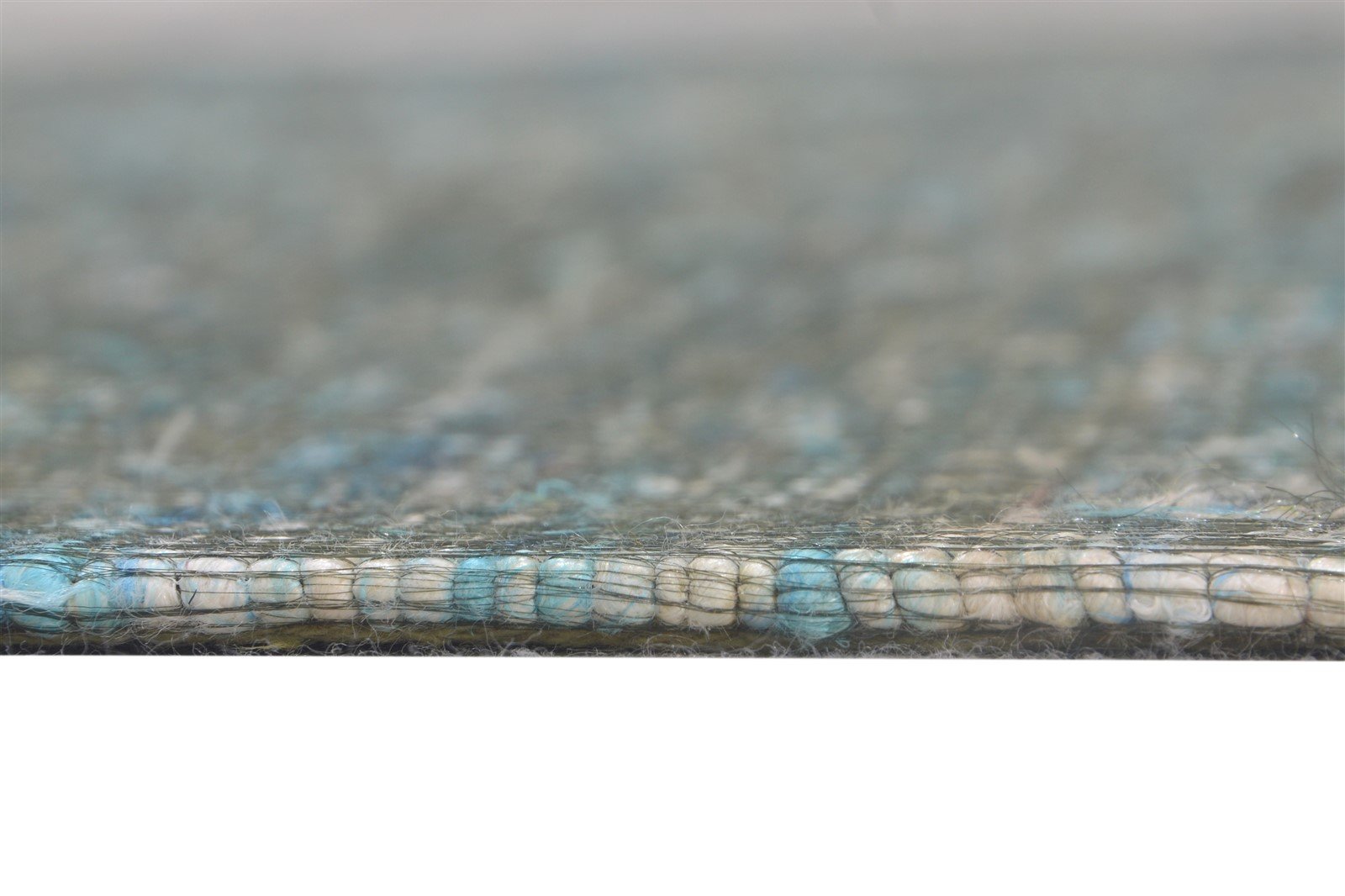 Blue Silk Rug 5' X 8' Modern Hand Woven Scandinavian Solid Room Size Carpet   7864664490133