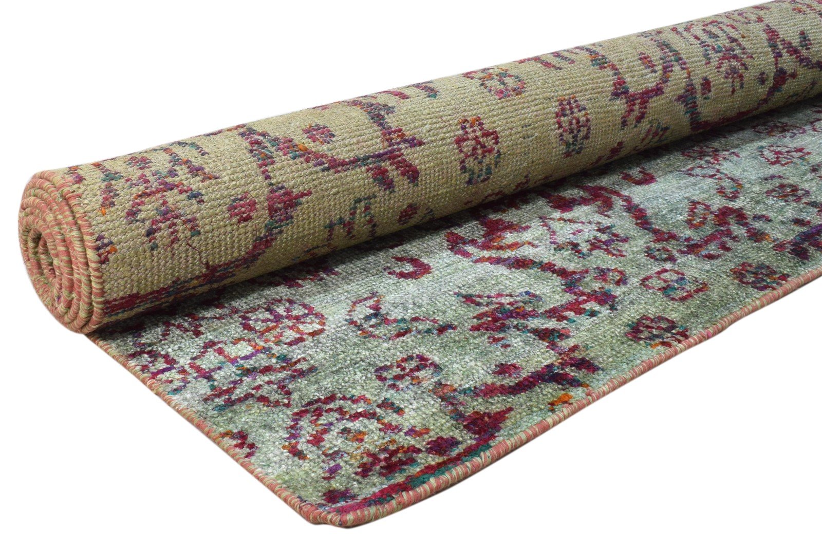 Blue Silk Rug 7' X 10' Modern Hand Knotted Moroccan Trellis Large Carpet   7860694712469