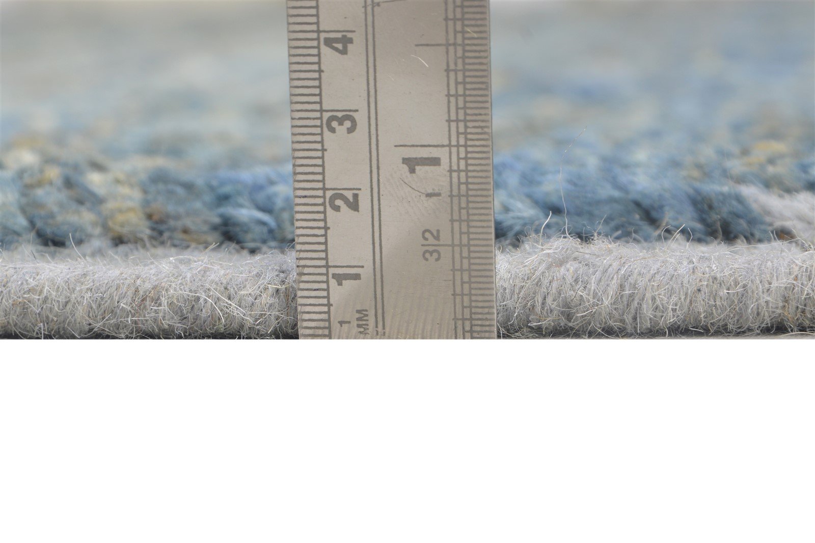 Blue Wool / Jute Rug 8' X 10' Modern Hand Knotted Moroccan Trellis Large Carpet   7864782192789