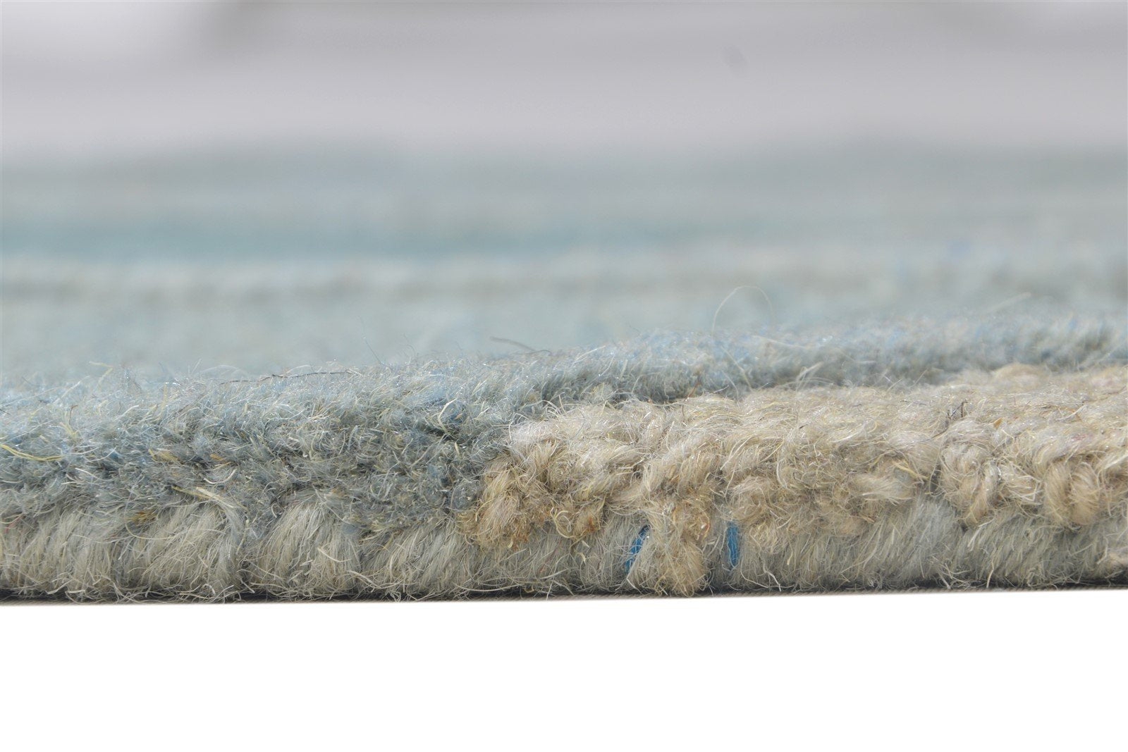 Blue Wool Rug 2' X 3' Modern Hand Tufted Moroccan Trellis Small Carpet   7864138301589