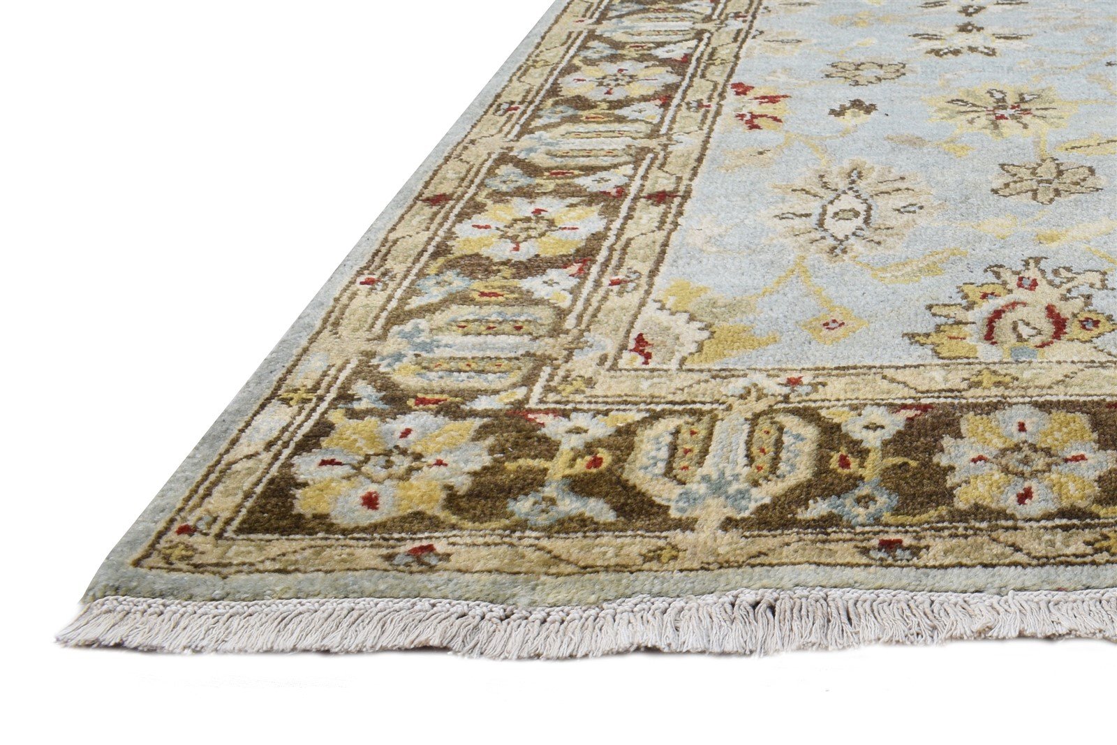 Blue Wool Rug 4' X 6' Persian Hand Knotted Oushak Oriental Room Size Carpet   7865108660373