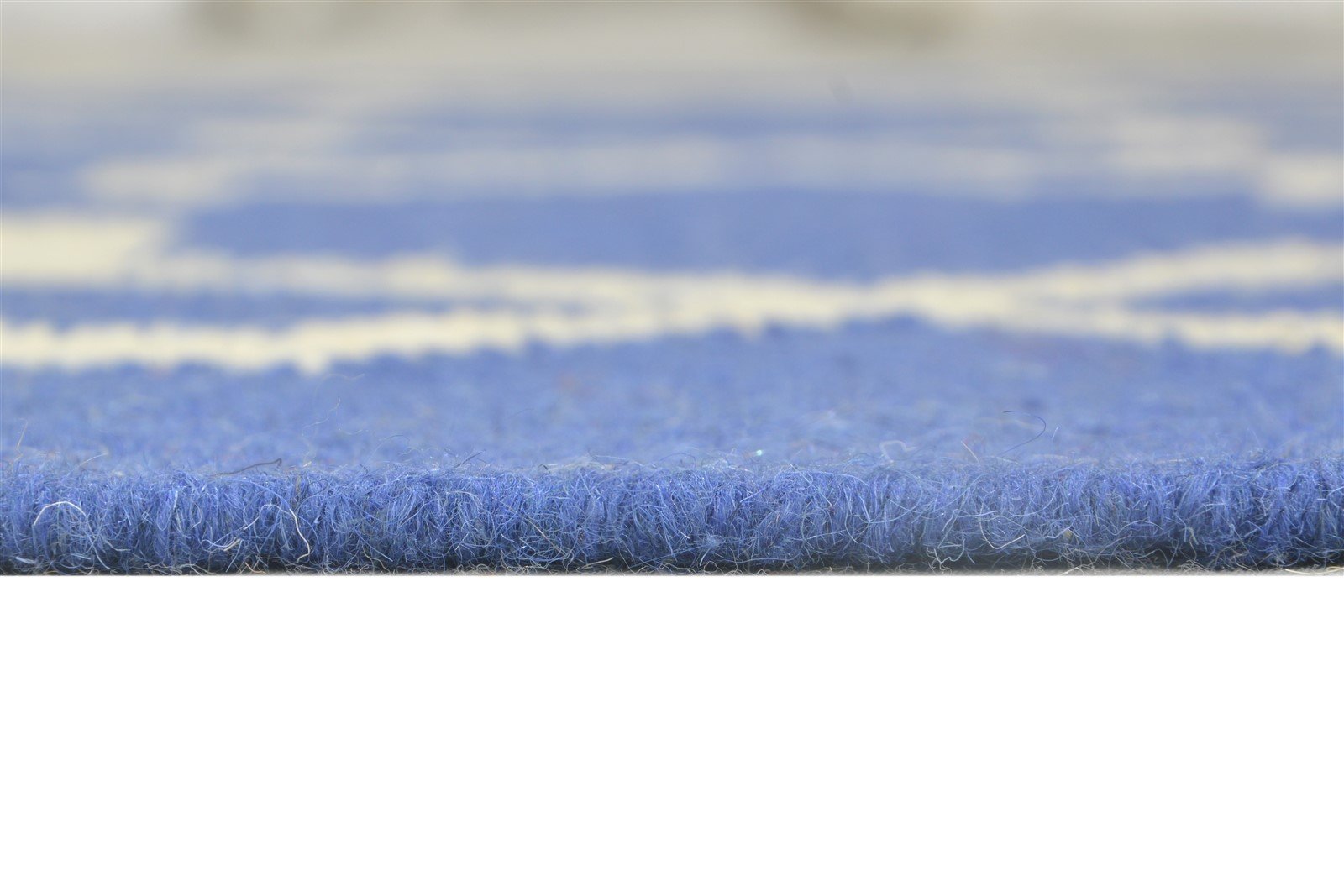Blue Wool Rug 5' X 7' Modern Dhurrie Moroccan Trellis Room Size Carpet   7864470208661
