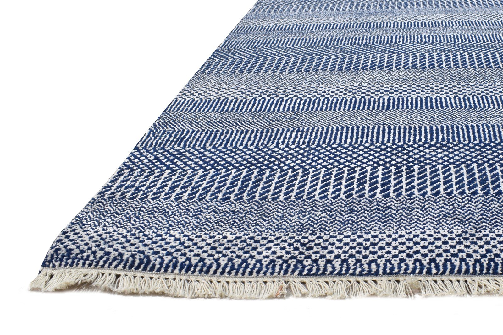 Blue Wool Rug 5' X 7' Modern Hand Knotted Agra Grass Trellis Room Size Carpet   7864609767573