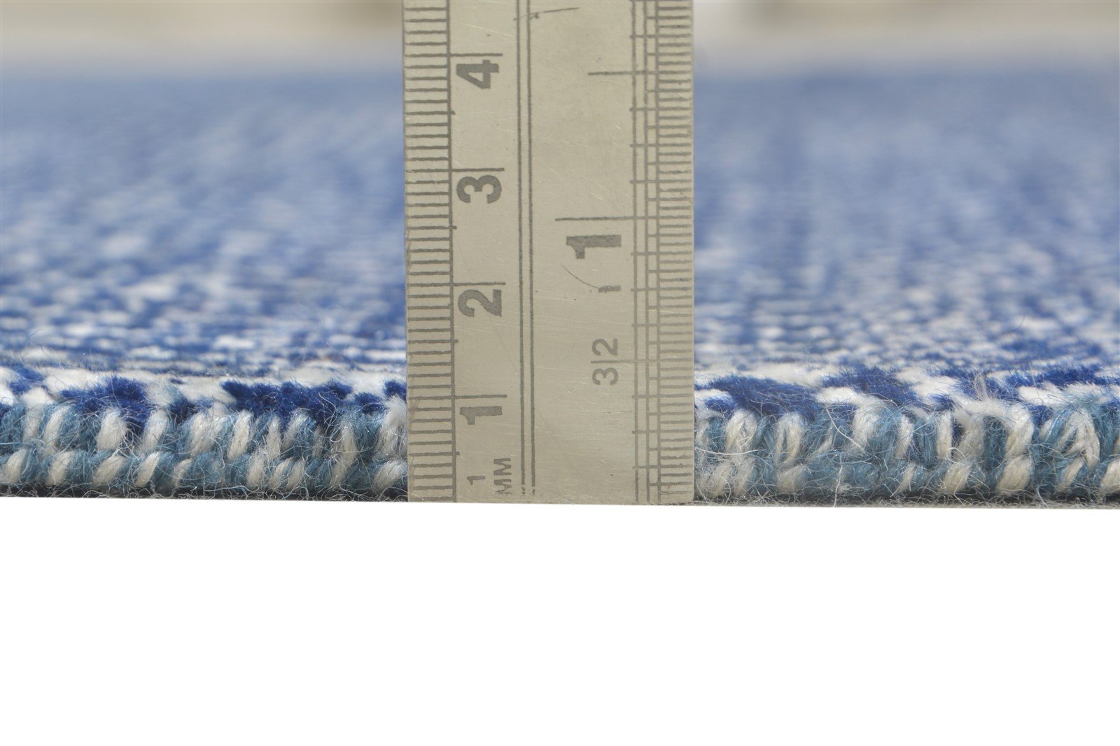 Blue Wool Rug 5' X 7' Modern Hand Knotted Agra Grass Trellis Room Size Carpet   7864609767573