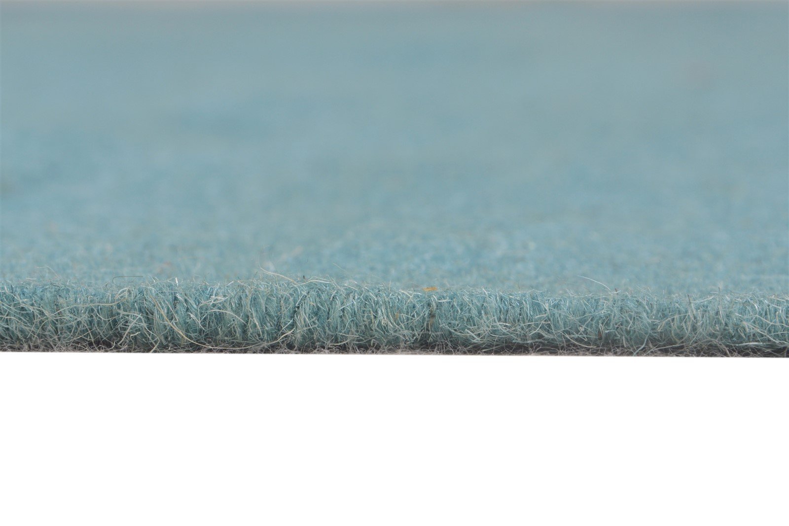 Blue Wool Rug 5' X 8' Modern Dhurrie Scandinavian Solid Room Size Carpet   7865195069589