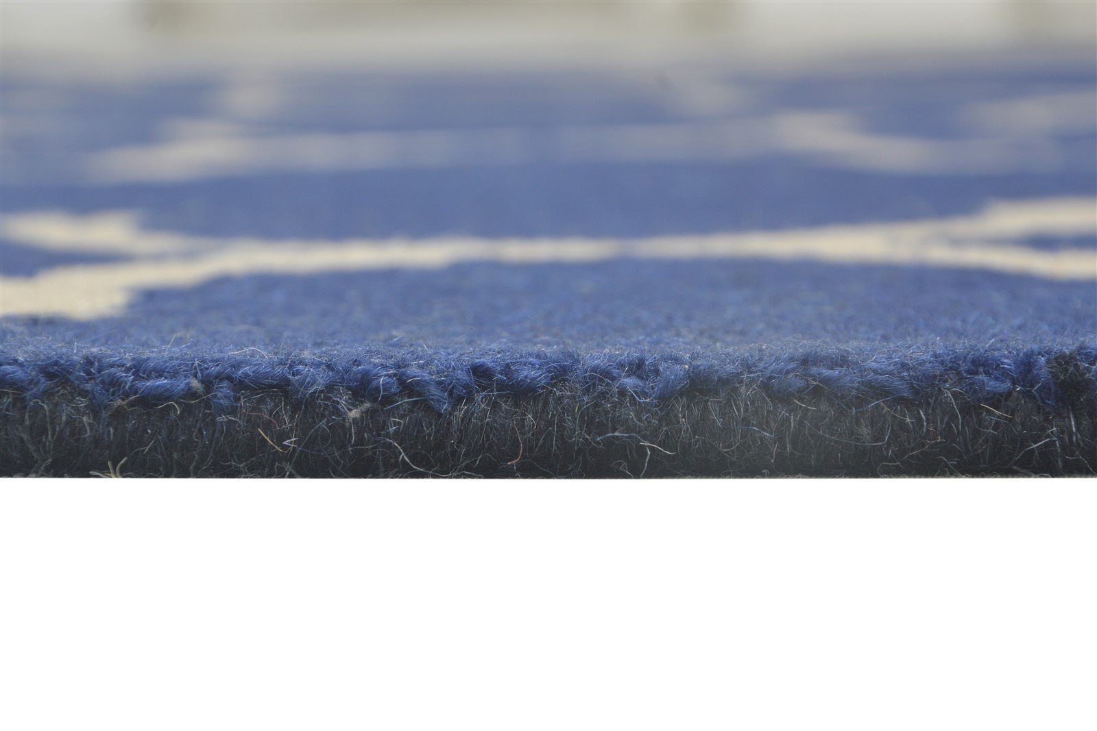 Blue Wool Rug 5' X 8' Modern Hand Tufted Moroccan Trellis Room Size Carpet   7864268521621