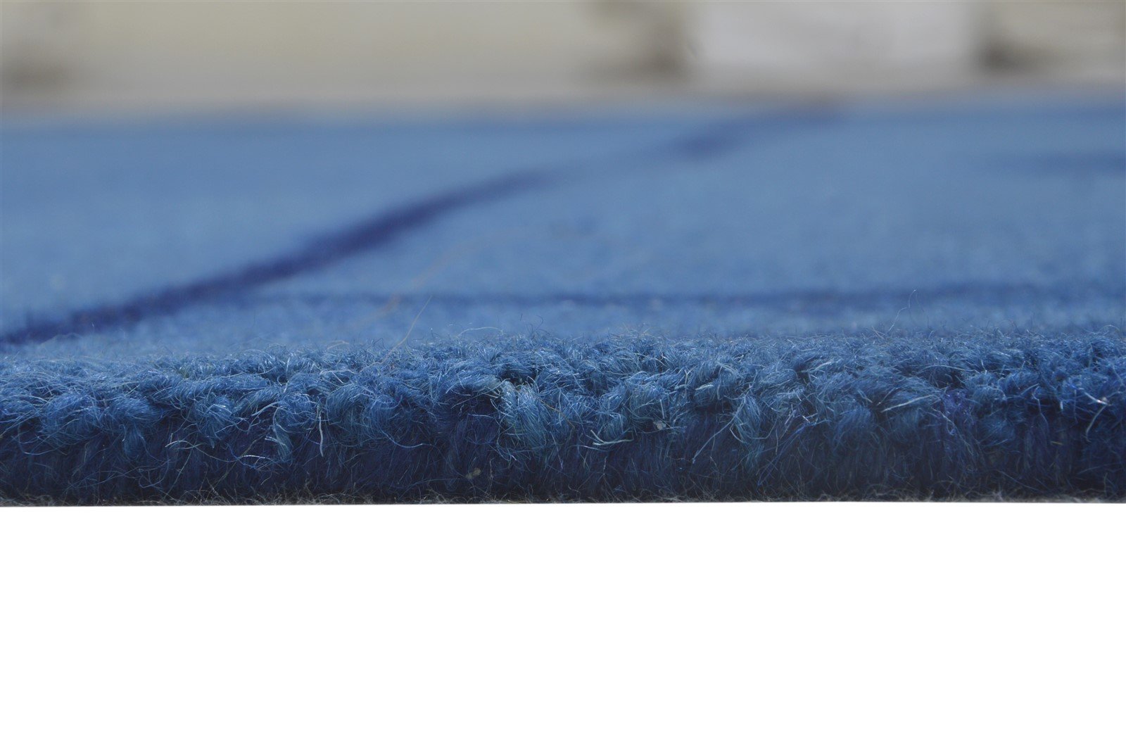 Blue Wool Rug 5' X 8' Modern Hand Tufted Shibori Tie Dye Room Size Carpet   7865199919253