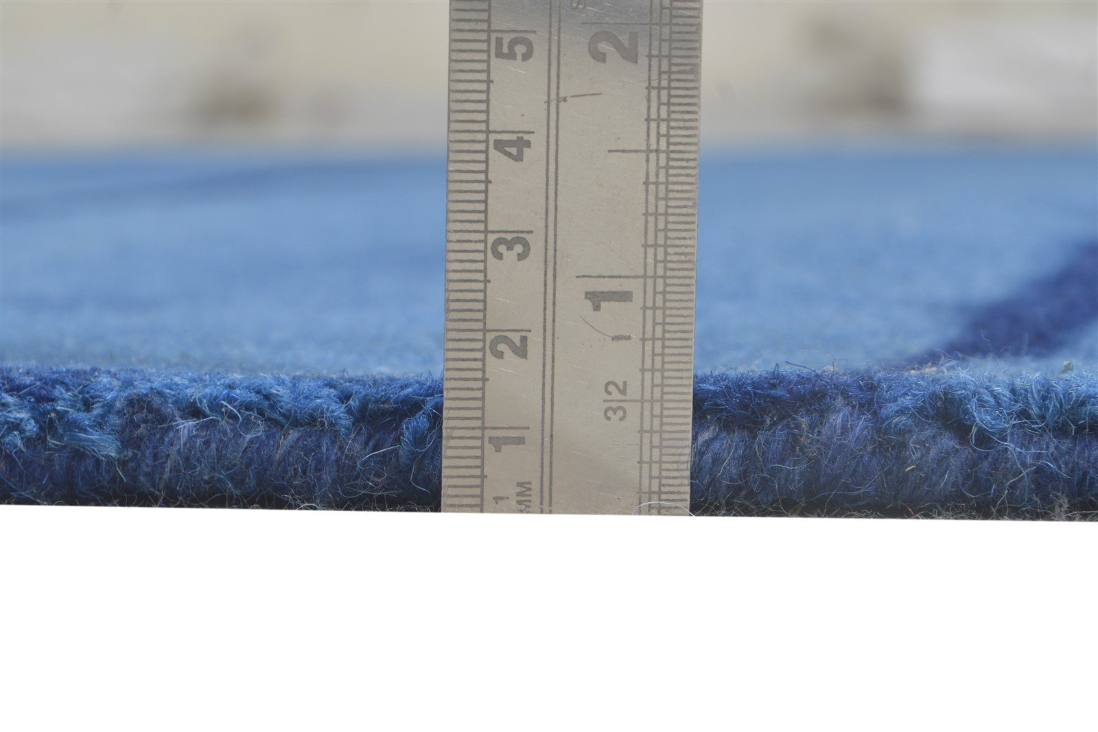 Blue Wool Rug 5' X 8' Modern Hand Tufted Shibori Tie Dye Room Size Carpet   7865200738453