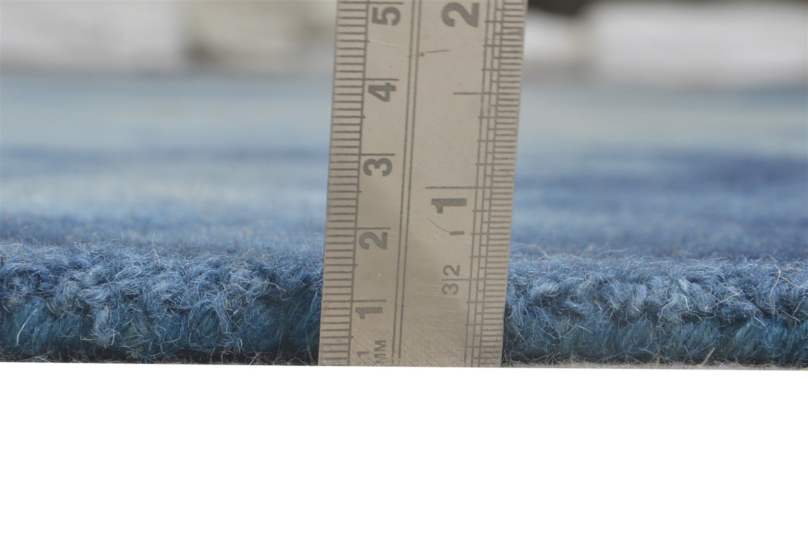 Blue Wool Rug 5' X 8' Modern Hand Tufted Shibori Tie Dye Room Size Carpet   7865201918101