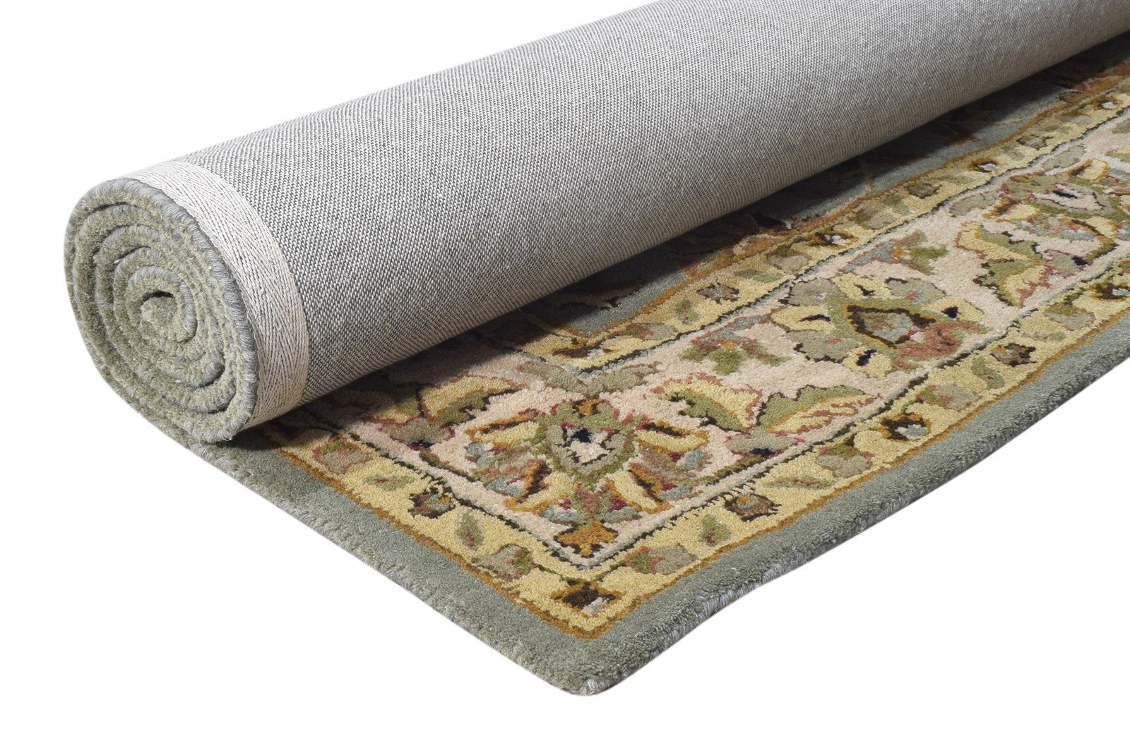 Blue Wool Rug 5' X 8' Persian Hand Tufted Kashan Oriental Room Size Carpet   7865176981653