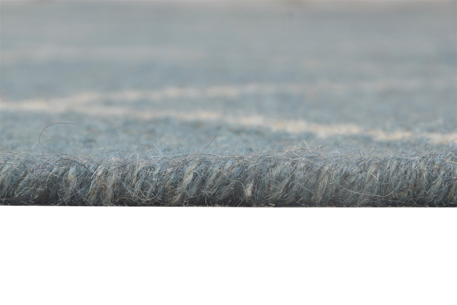 Blue Wool Rug 6' X 7' Modern Dhurrie Moroccan Diamond Large Carpet   7864816140437