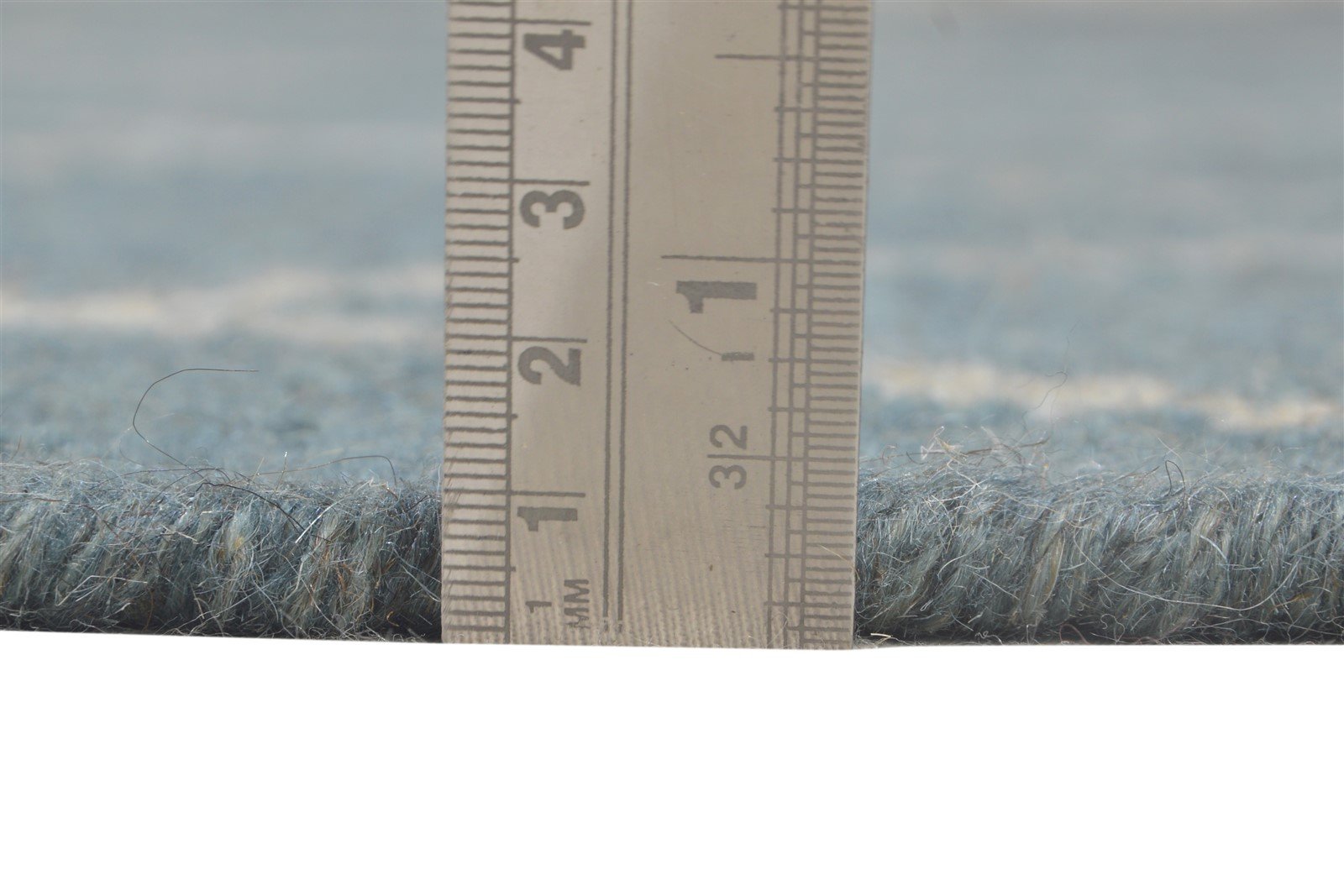 Blue Wool Rug 6' X 7' Modern Dhurrie Moroccan Diamond Large Carpet   7864816140437