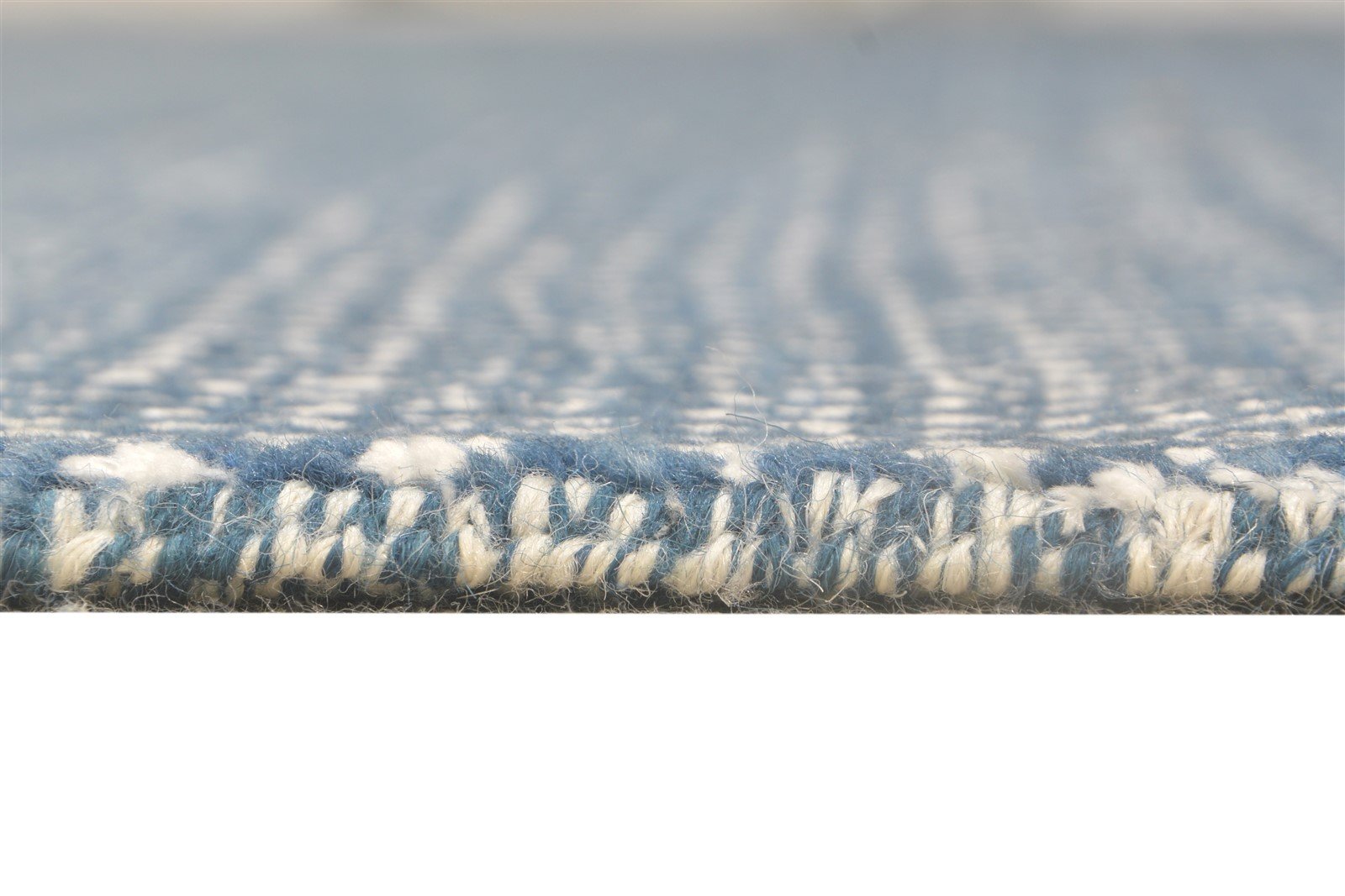 Guinna Blue Wool Rug 8' X 10' Modern Hand Knotted Agra Grass Trellis   7864596856981