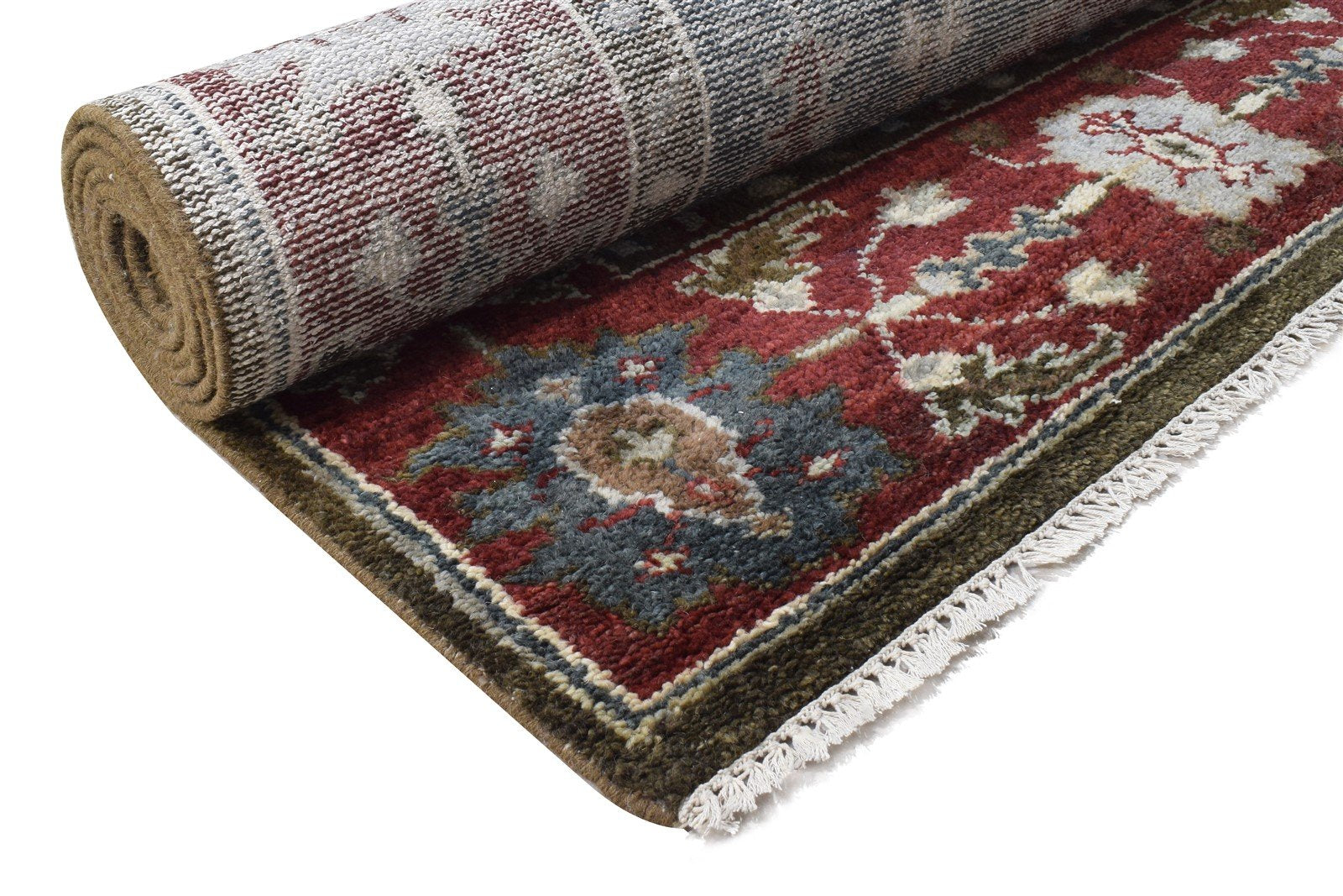 Blue Wool Rug 9' X 12' Persian Hand Knotted Serapi Oriental Extra Large Carpet   7864968970389