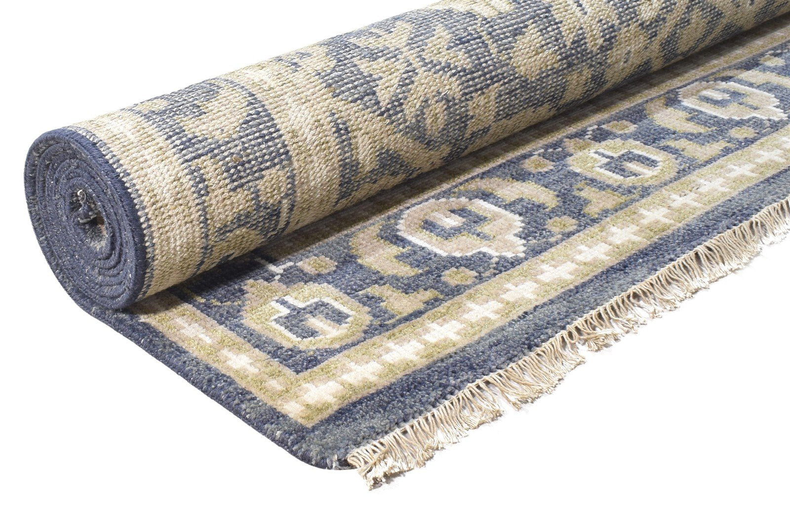 Blue Wool / Silk Rug 5X8 Persian Hand Knotted Oushak Oriental Room Size Carpet   7864797528213