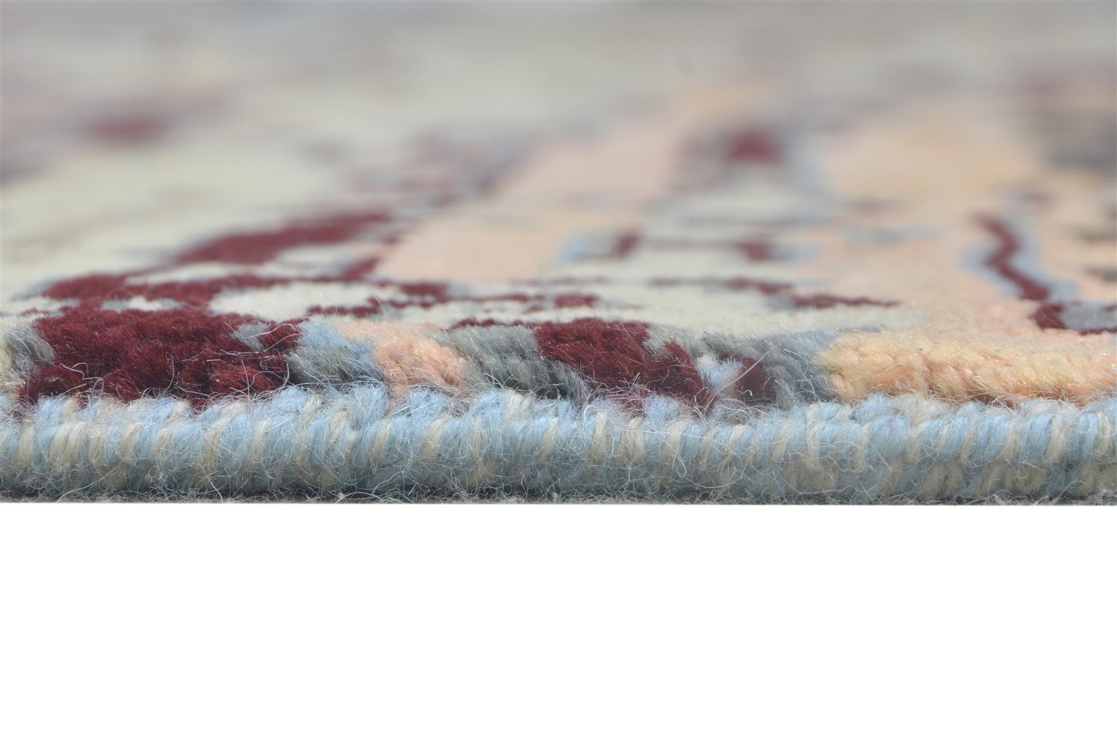 Blue Wool / Silk Rug 9X12 Modern Hand Knotted American Abstract Extra Large   7864618025109