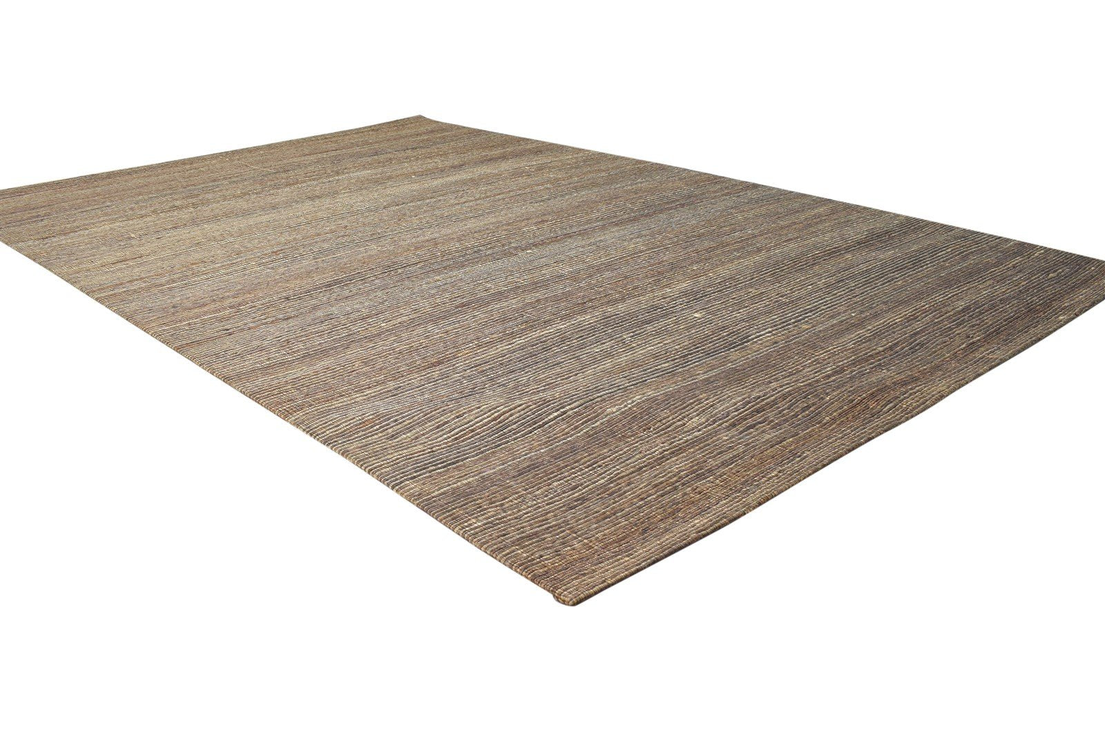 Brown Jacquard Rug 5X8 Modern Jacquard Loom Scandinavian Solid Room Size Carpet   7864475943061