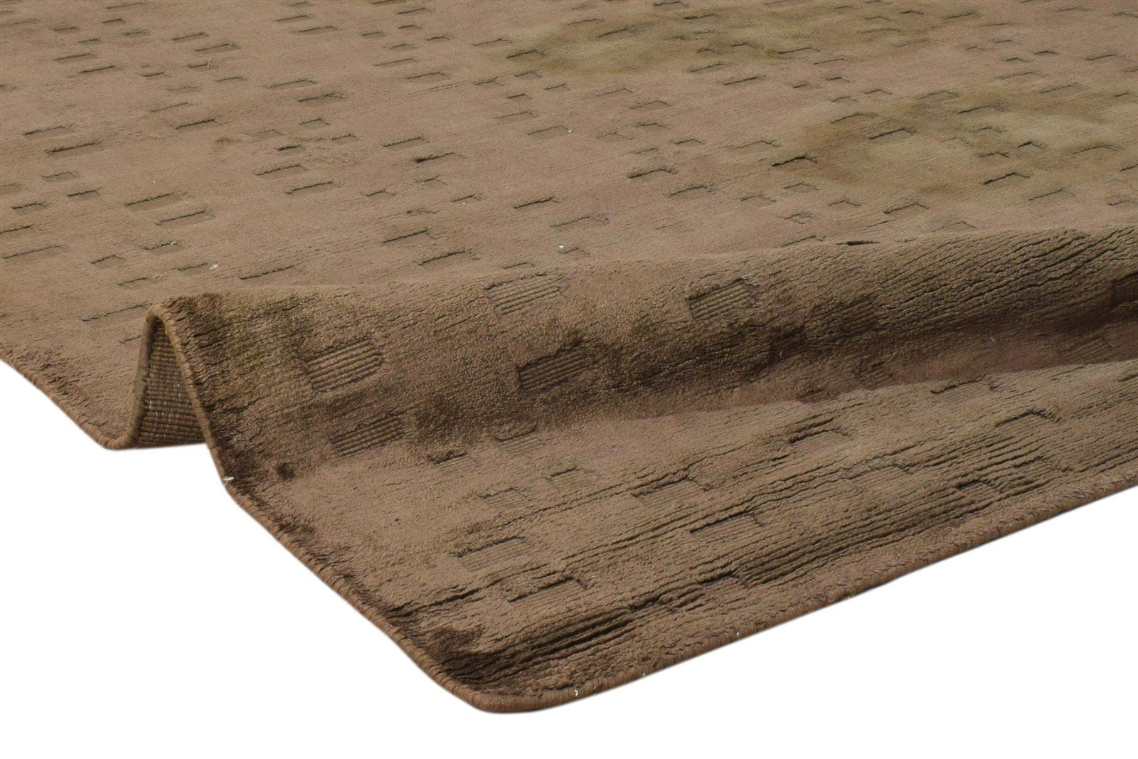 Brown Silk Rug 5' X 8' Modern Handloom Indian Floral Room Size Carpet   7860697366677