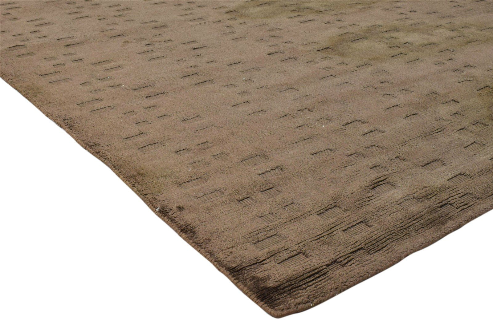 Brown Silk Rug 5' X 8' Modern Handloom Indian Floral Room Size Carpet   7860697366677
