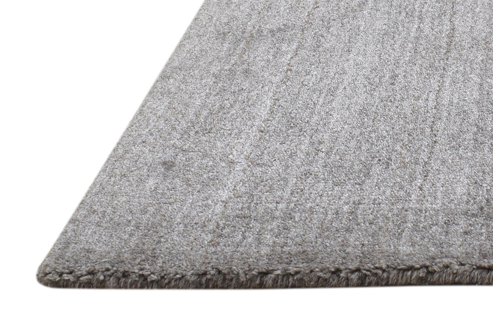 Brown Wool Rug 2' X 2' Modern Handloom Scandinavian Solid Small Carpet   7864130371733