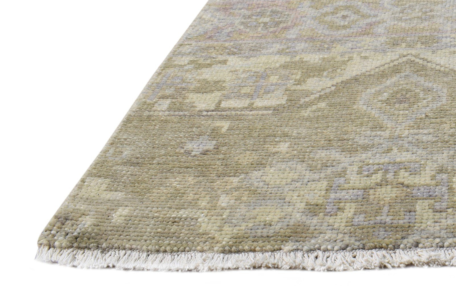 Brown Wool Rug 2' X 2' Persian Hand Knotted Khotan Oriental Small Carpet   7865153486997