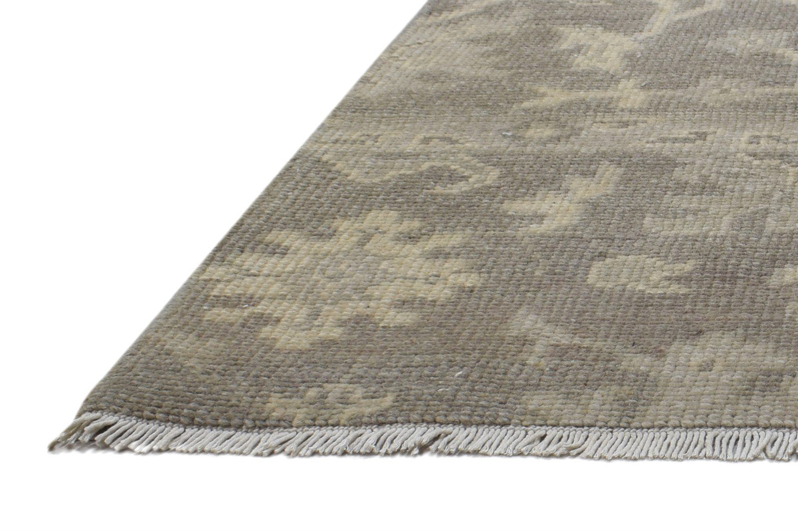 Brown Wool Rug 2' X 2' Persian Hand Knotted Oushak Oriental Small Carpet   7864841240725