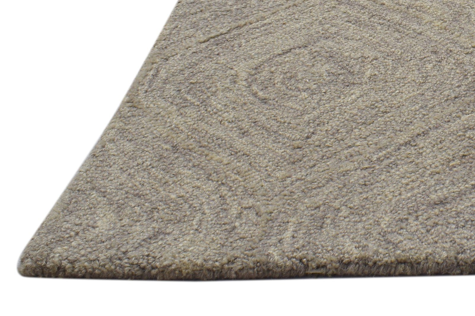 Brown Wool Rug 2' X 3' Modern Hand Tufted Moroccan Trellis Small Carpet   7864134303893