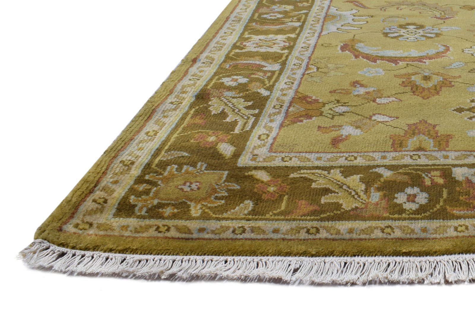 Brown Wool Rug 4' X 5' Persian Hand Knotted Oushak Oriental Room Size Carpet   7865108398229