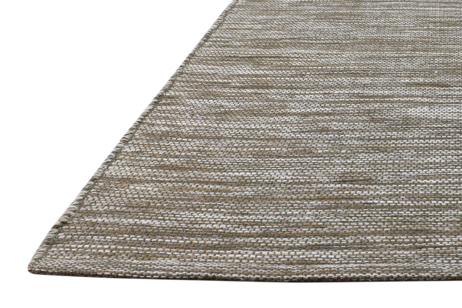 Brown Wool Rug 5' X 8' Modern Dhurrie Scandinavian Solid Room Size Carpet   7865164300437