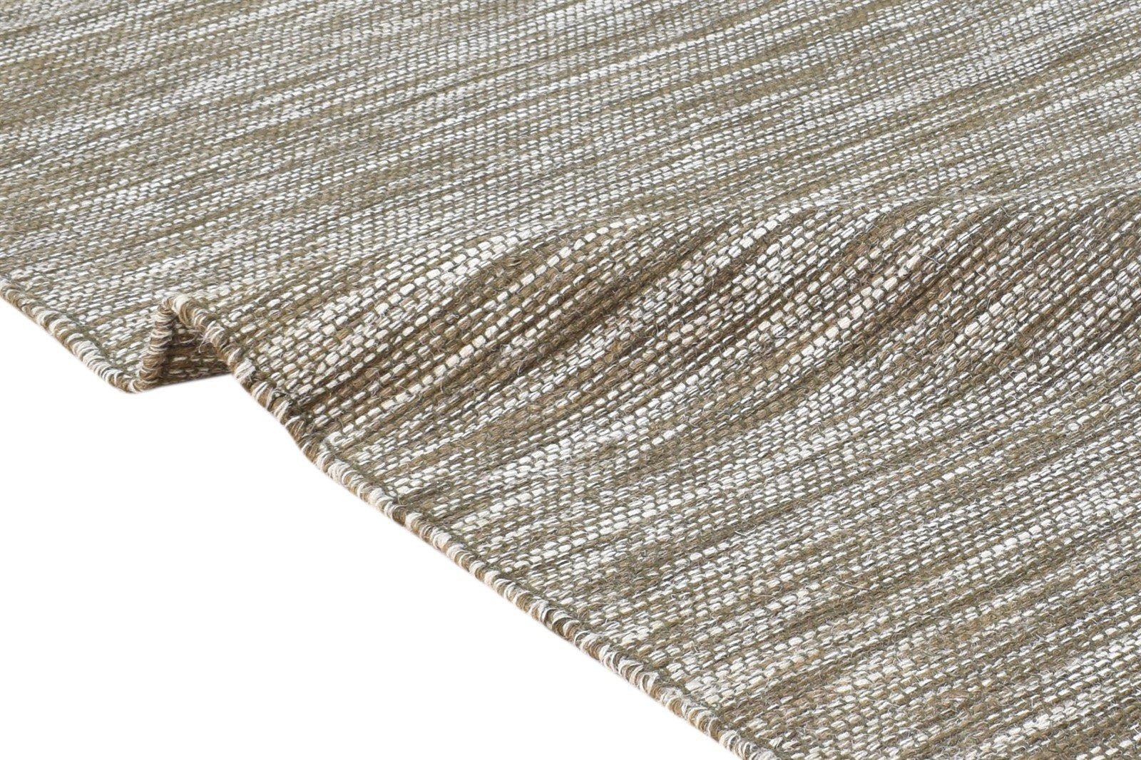 Brown Wool Rug 5' X 8' Modern Dhurrie Scandinavian Solid Room Size Carpet   7865164300437