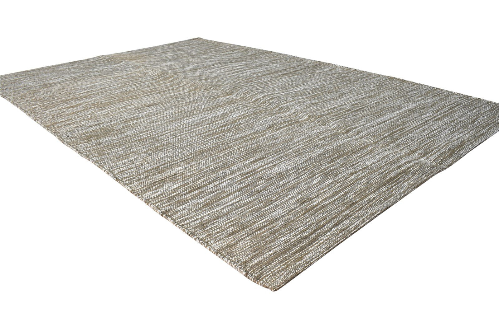 Brown Wool Rug 5' X 8' Modern Dhurrie Scandinavian Solid Room Size Carpet   7865164300437