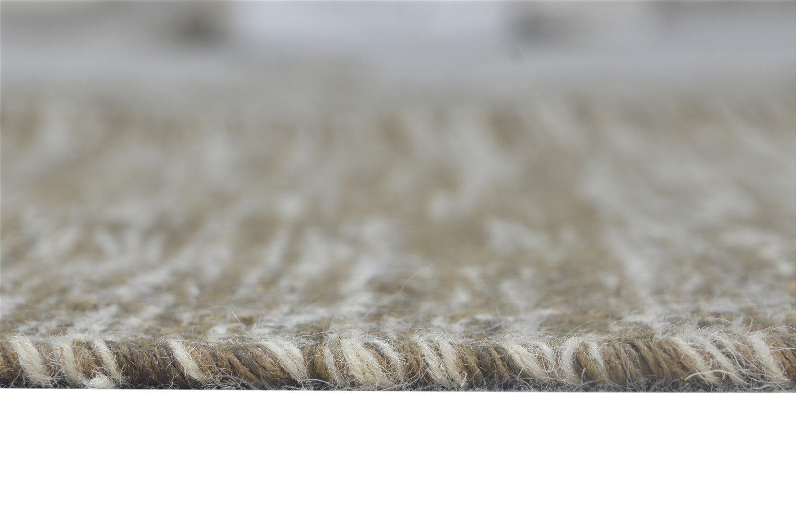 Brown Wool Rug 5' X 8' Modern Dhurrie Scandinavian Solid Room Size Carpet   7865164300437