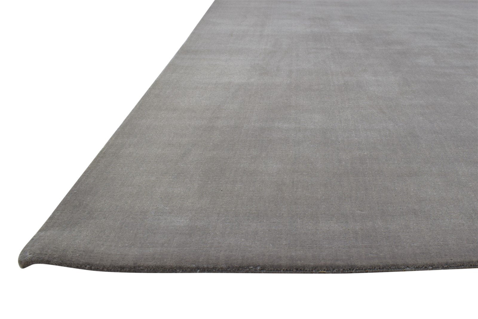 Brown Wool Rug 6' X 9' Modern Hand Woven Scandinavian Solid Large Carpet   7864180867221