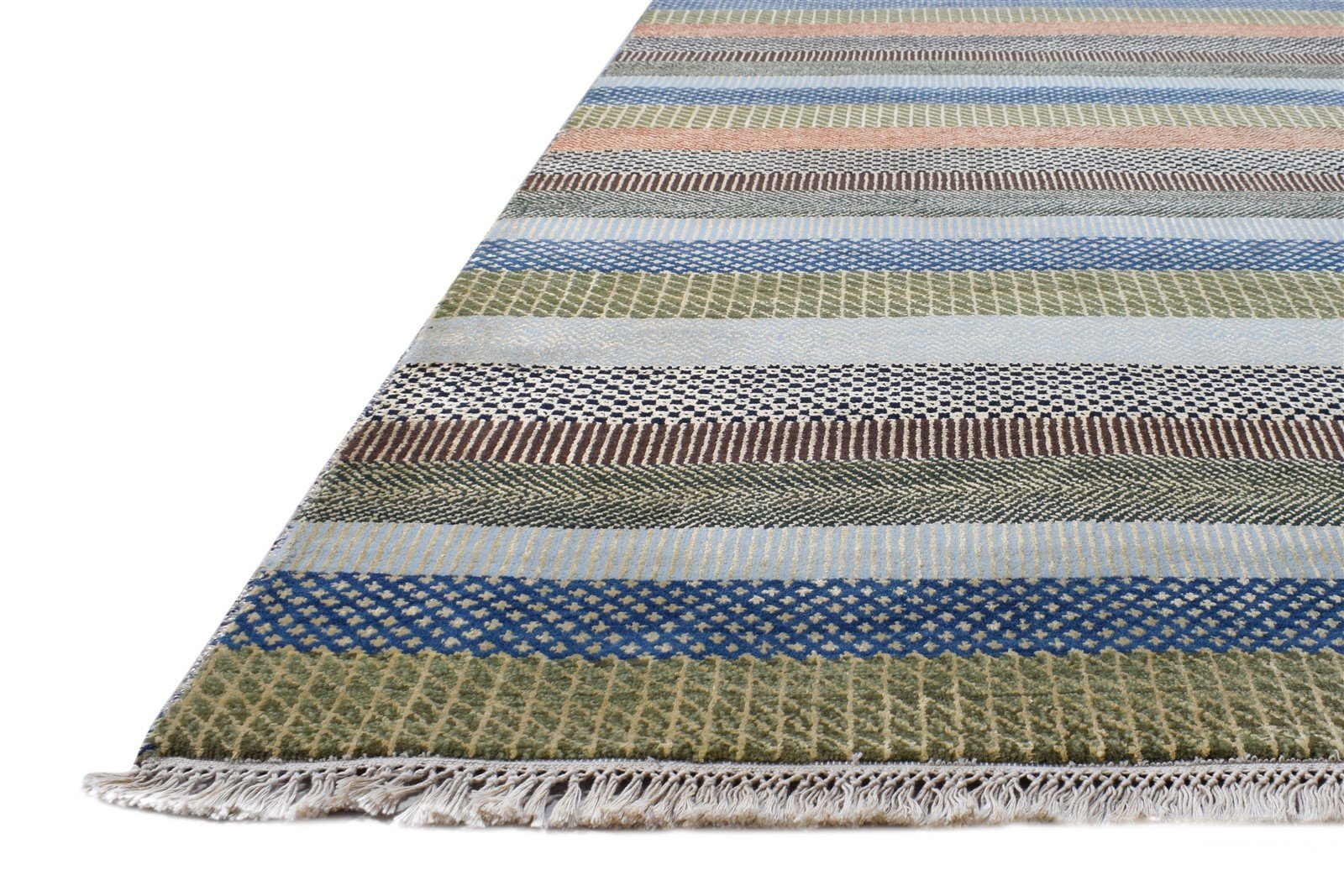 Brown Wool Rug 8' X 10' Modern Hand Knotted Agra Grass Trellis Large Carpet   7865149653141