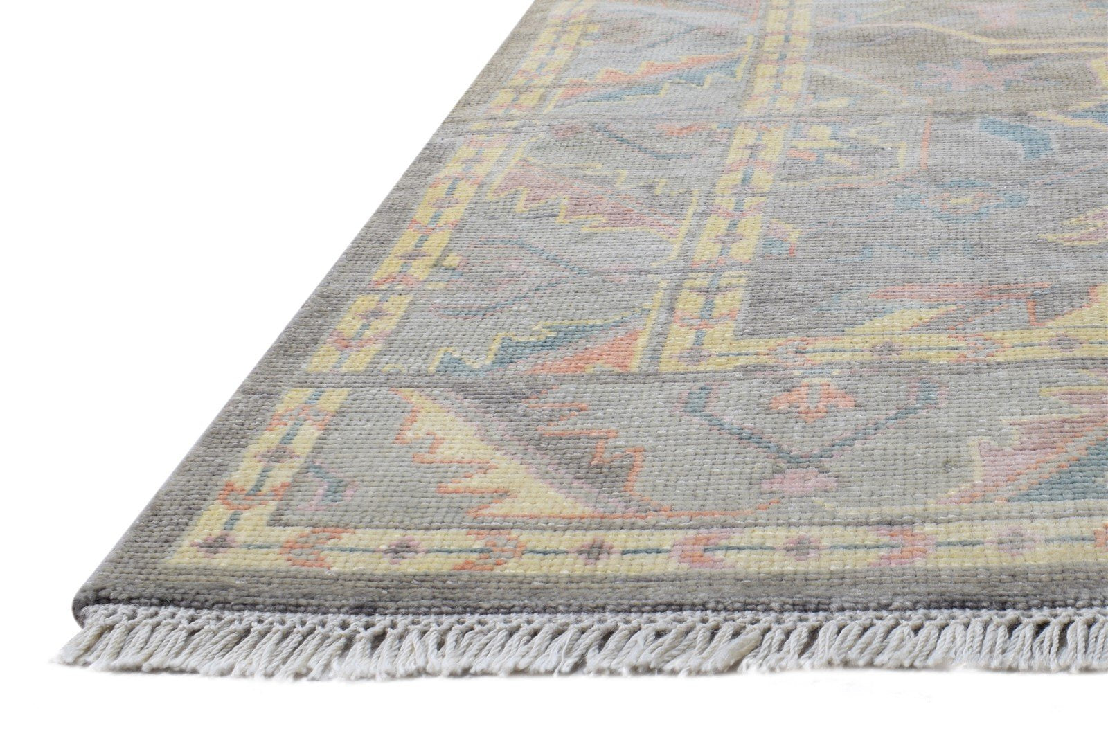 Brown Wool Rug 8' X 10' Persian Hand Knotted Oushak Oriental Large Carpet   7864625594517