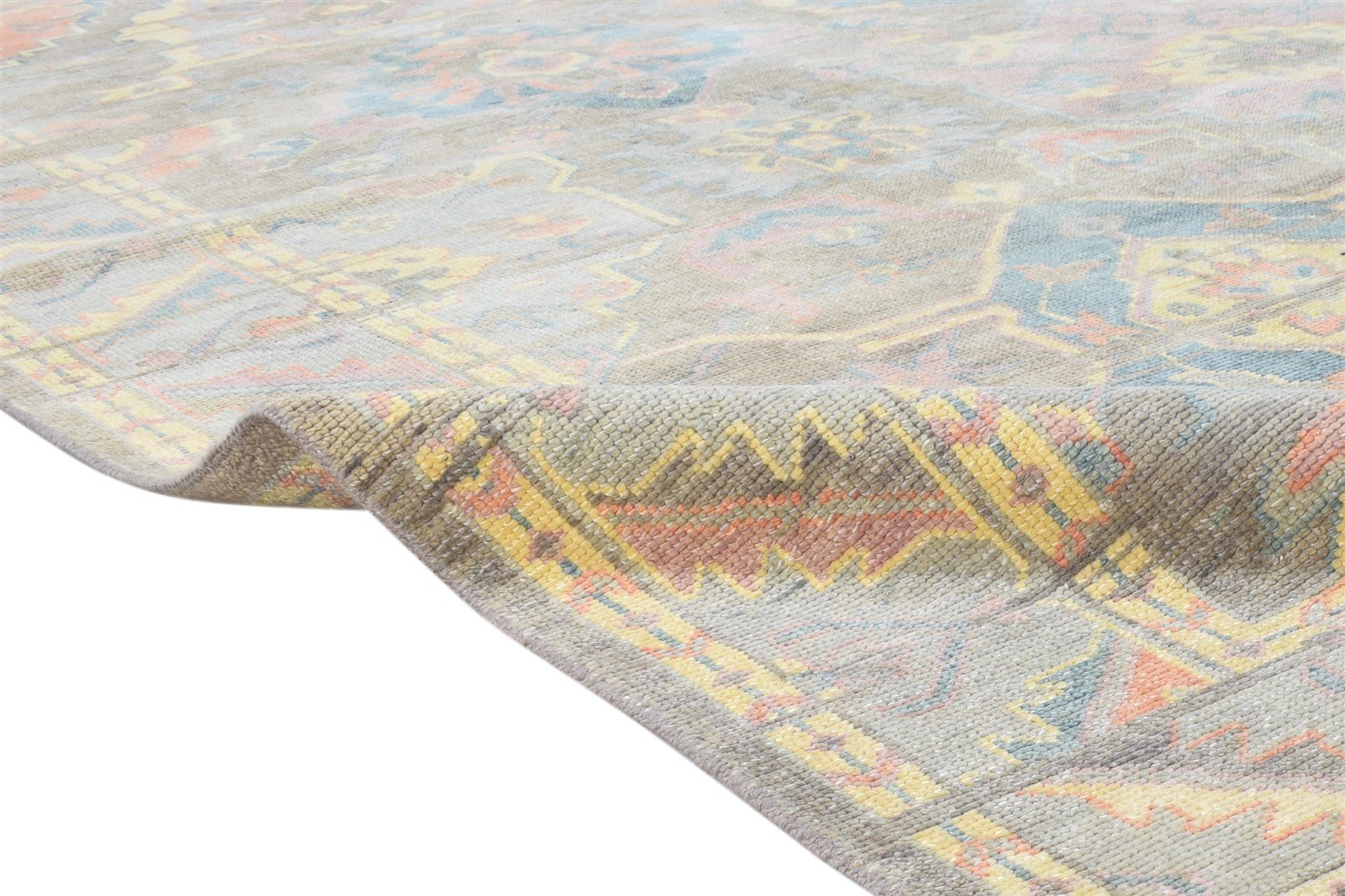 Brown Wool Rug 8' X 10' Persian Hand Knotted Oushak Oriental Large Carpet   7864625594517